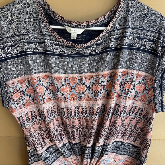 Lucky Brand Boho Short Sleeve Top - Size S - Casual Comfy Modest - Picture 4 of 7